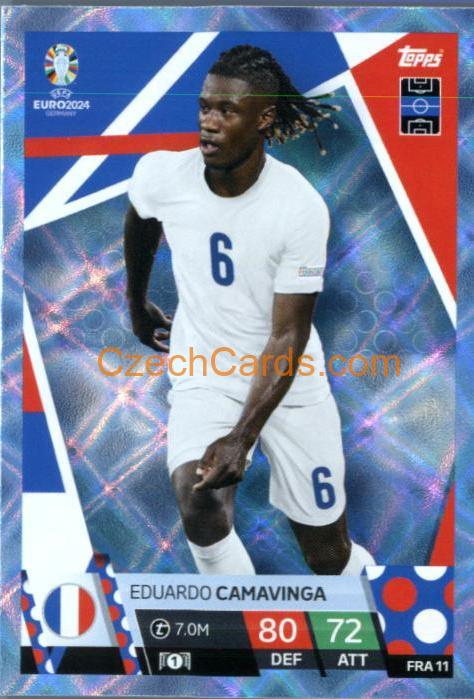 Eduardo Camavinga 2024 EURO Match Attax crystal parallel #FRA11