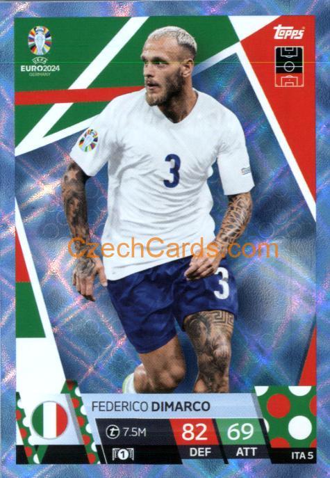 Federico Dimarco 2024 EURO Match Attax crystal parallel #ITA5