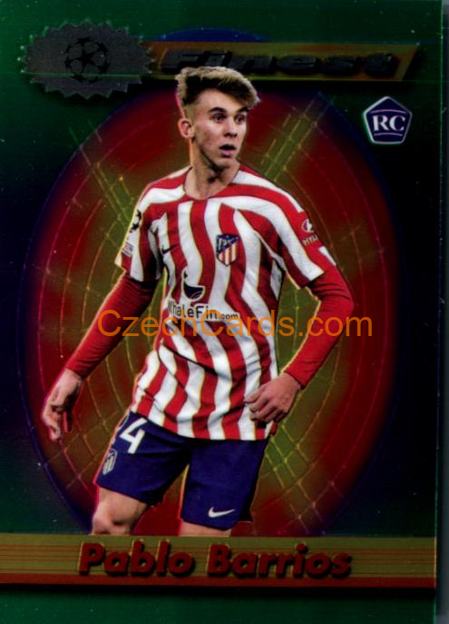 Pablo Barrios 2022/23 Topps UEFA Finest Flashbacks #7 RC