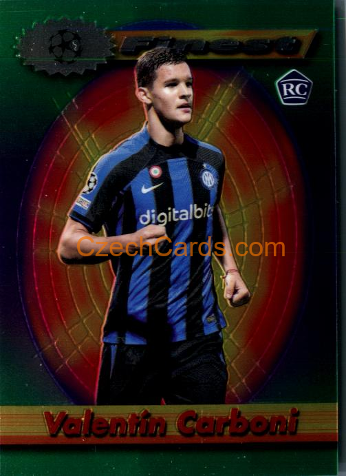 Valentín Carboni 2022/23 Topps UEFA Finest Flashbacks #11 RC