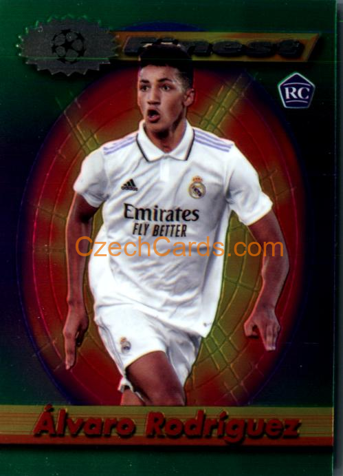 Álvaro Rodríguez 2022/23 Topps UEFA Finest Flashbacks #12 RC