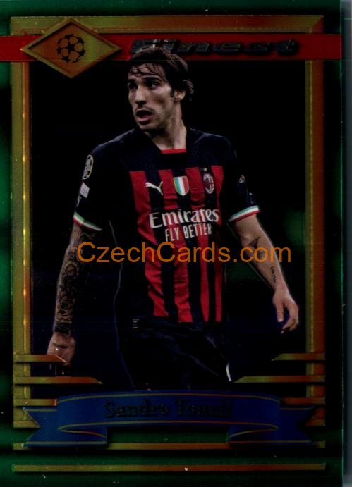 Sandro Tonali 2022/23 Topps UEFA Finest Flashbacks #51