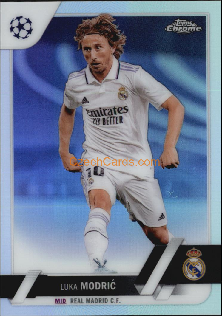 Luka Modric 2022/23 Topps Chrome Club Competitions refractor #62