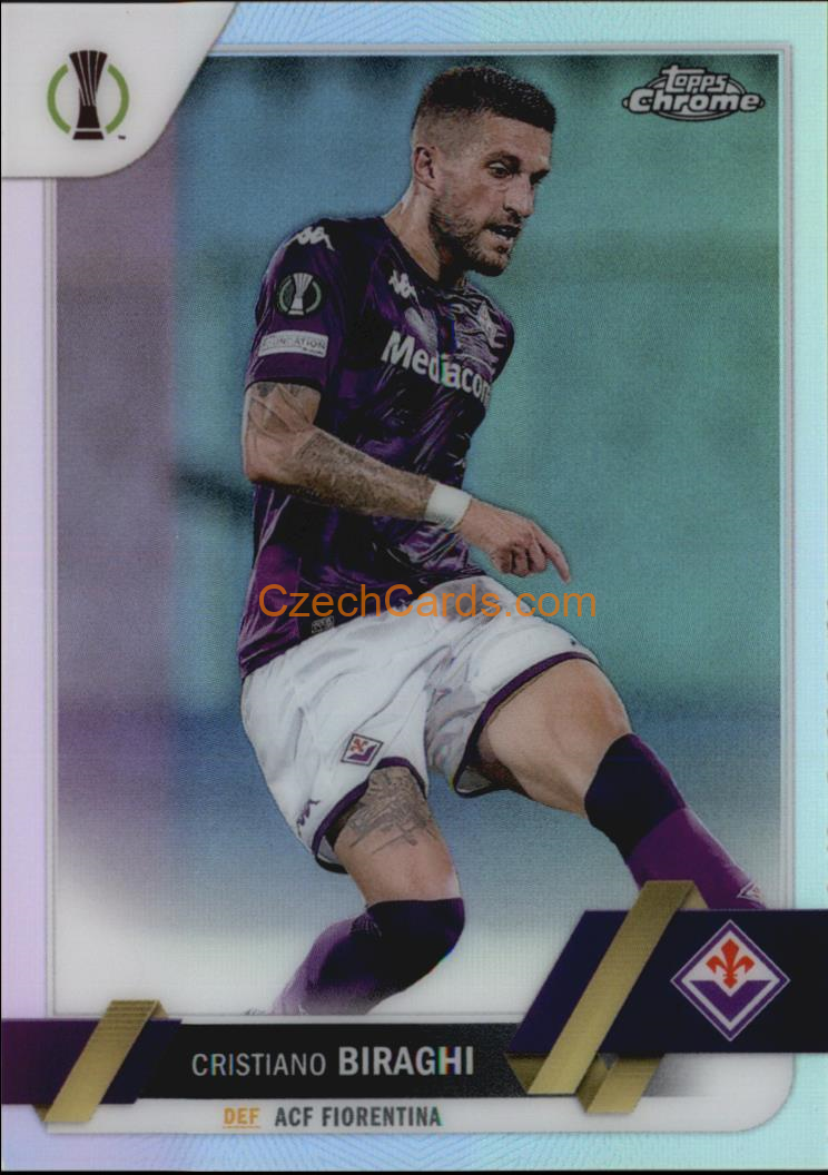 Cristiano Biraghi 2022/23 Topps Chrome Club Competitions refractor #89