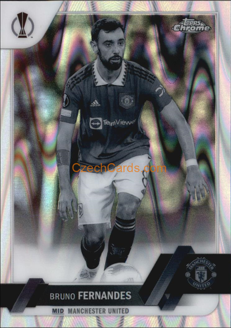 Bruno Fernandes 2022/23 Topps Chrome Club Competitions Black and  White #8