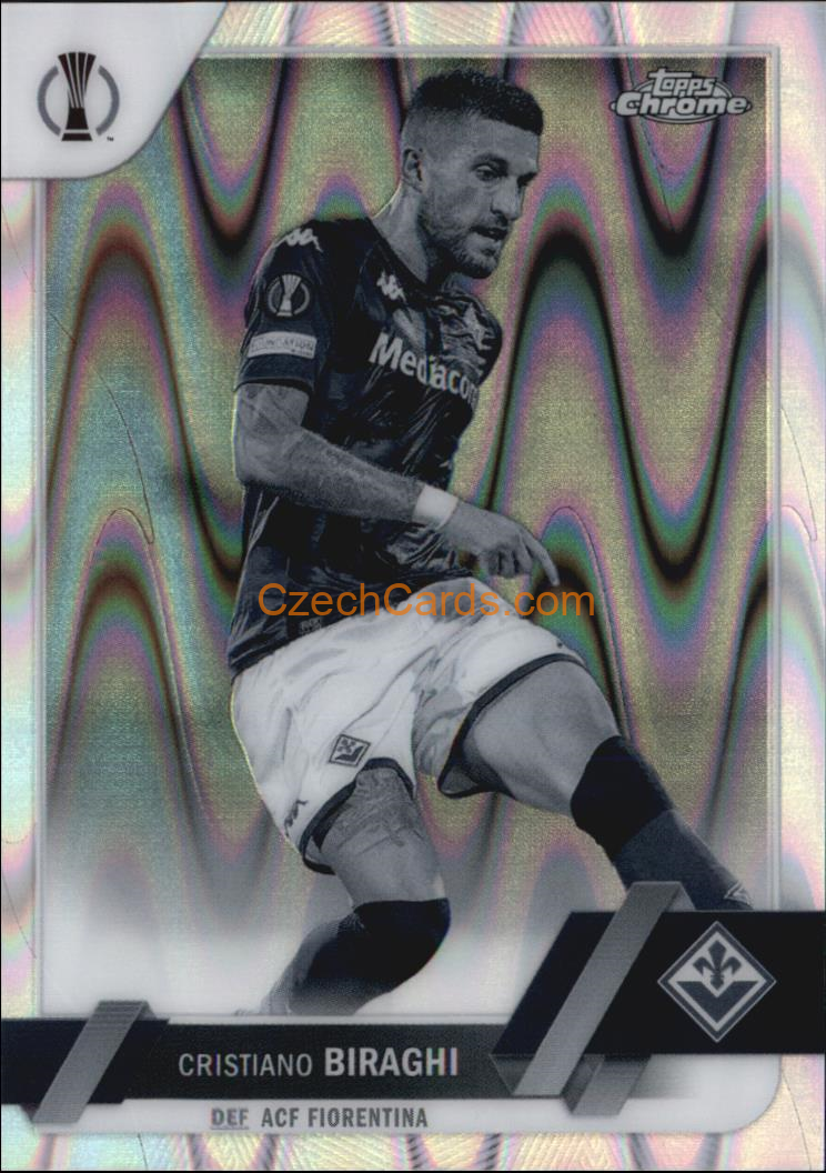 Cristiano Biraghi 2022/23 Topps Chrome Club CompetitionsBlack and White  #89