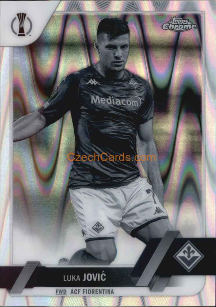 Luka Jovic 2022/23 Topps Chrome Club Competitions Black and White #133