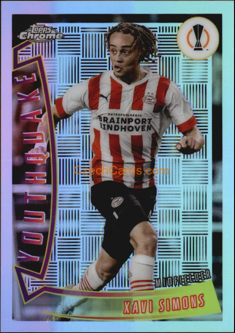 Xavi Simons 2022/23 Topps Chrome Club Competitions Youthquake #YG-36