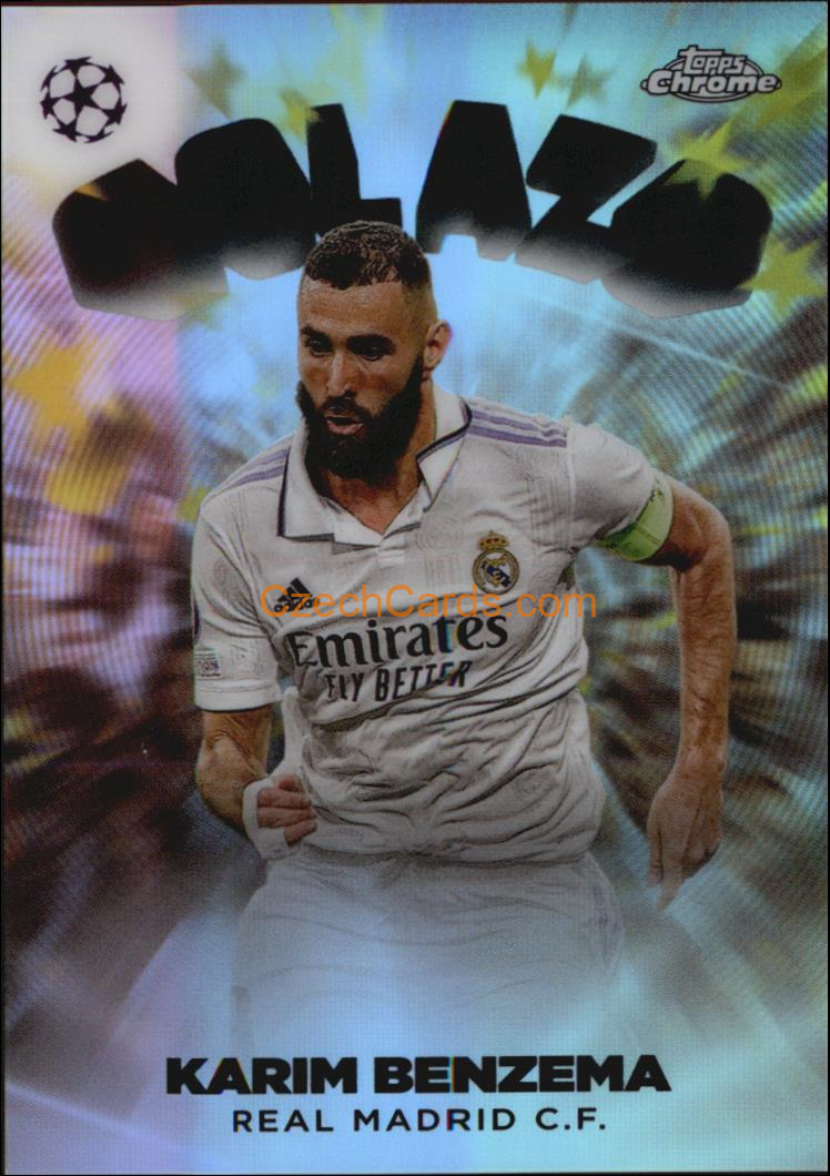 Karim Benzema 2022/23 Topps Chrome Club Competitions Golazo #G-14