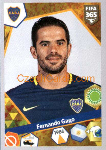 Fernando Gago 2018 Panini FIFA 365 sticker #33