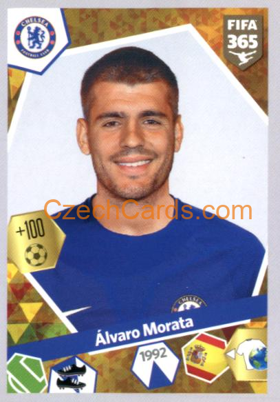 Álvaro Morata 2018 Panini FIFA 365 sticker #152
