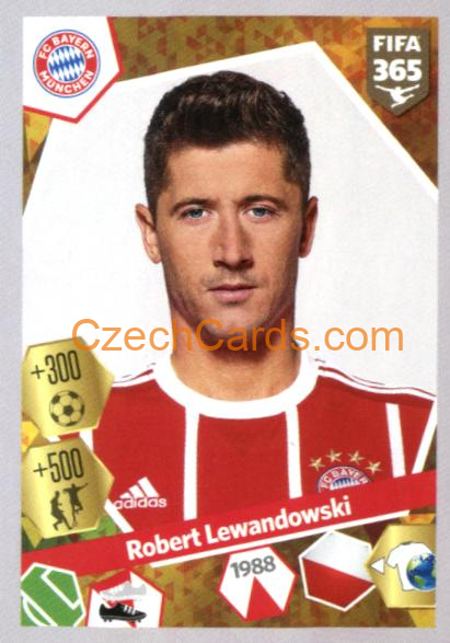 Robert Lewandowski 2018 Panini FIFA 365 sticker #282
