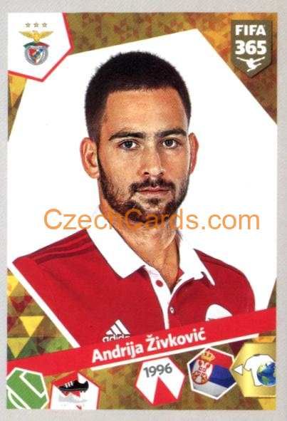Andrija Živković 2018 Panini FIFA 365 sticker #451
