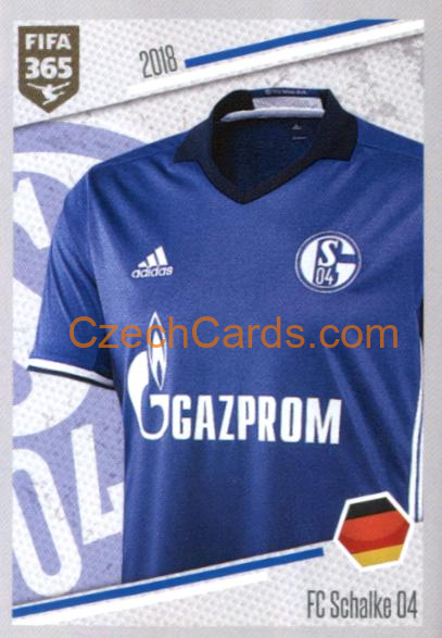 FC Schalke 04 - Shirt 2018 Panini FIFA 365 sticker #E1