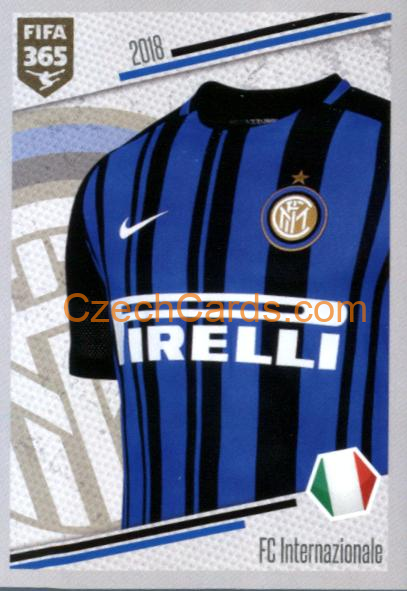 FC Internazionale - Shirt 2018 Panini FIFA 365 sticker #E21