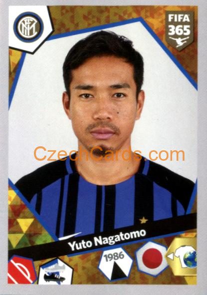 Yuto Nagatomo 2018 Panini FIFA 365 sticker #E25