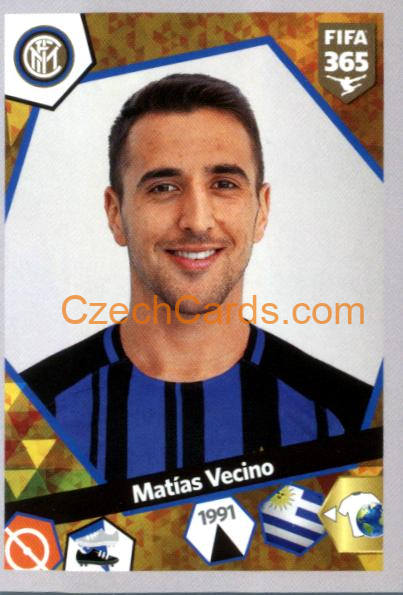 Matías Vecino 2018 Panini FIFA 365 sticker #E33