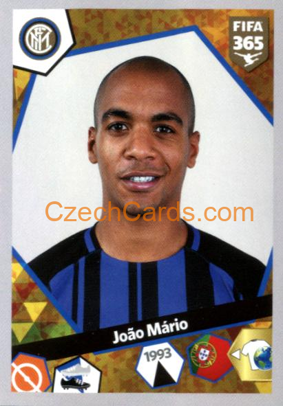 João Mário 2018 Panini FIFA 365 sticker #E35