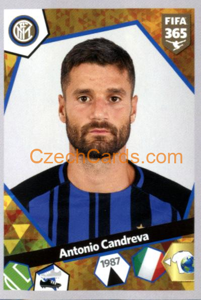 Antonio Candreva 2018 Panini FIFA 365 sticker #E36