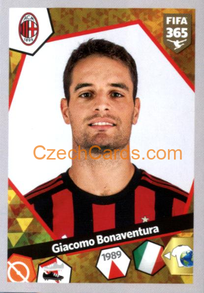 Giacomo Bonaventura 2018 Panini FIFA 365 sticker #E53