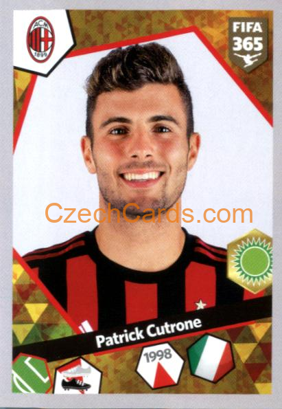 Patrick Cutrone 2018 Panini FIFA 365 sticker #E56