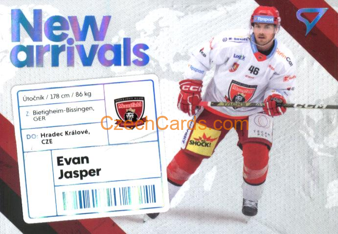 EVAN JASPER 2023/24 SportZoo Tipsport ELH NEW ARRIVAL #NA-03