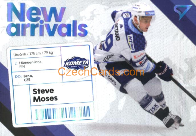 STEVE MOSES 2023/24 SportZoo Tipsport ELH NEW ARRIVAL #NA-09