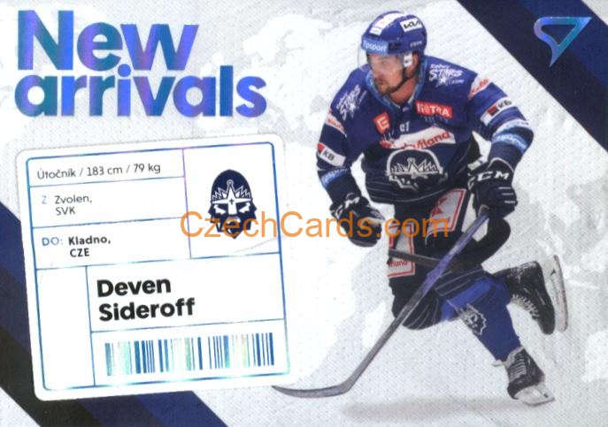 DEVEN SIDEROFF 2023/24 SportZoo Tipsport ELH NEW ARRIVAL #NA-18