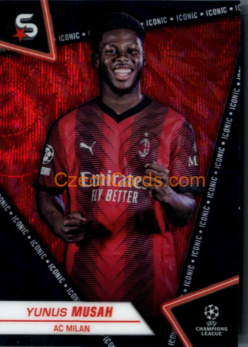 Yunus Musah 2023/24 Topps Superstars Iconic xx/10 #5