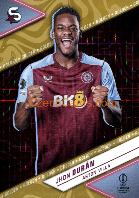 Jhon Durán 2023/24 Topps Superstars Golden xx/50 #172