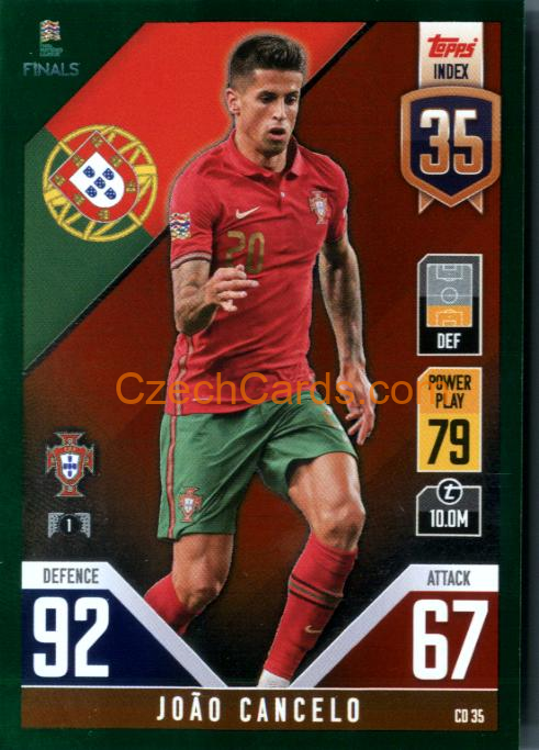 Joao Cancelo 2022/23 Match Attax 101 green #CD35