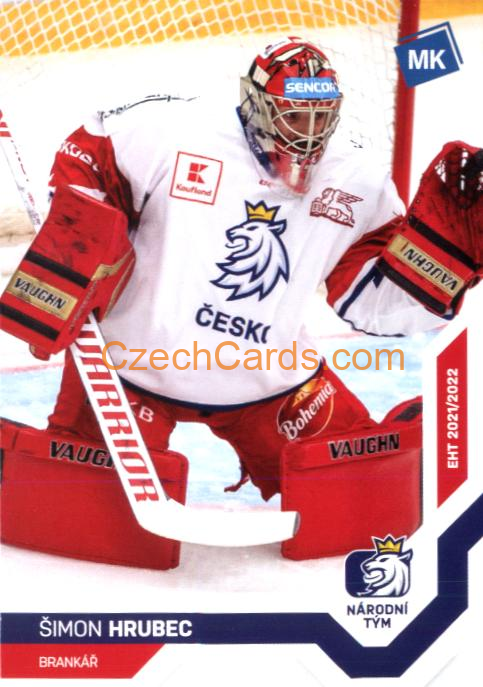 Šimon Hrubec 2021/22 MK Národní Tým #34