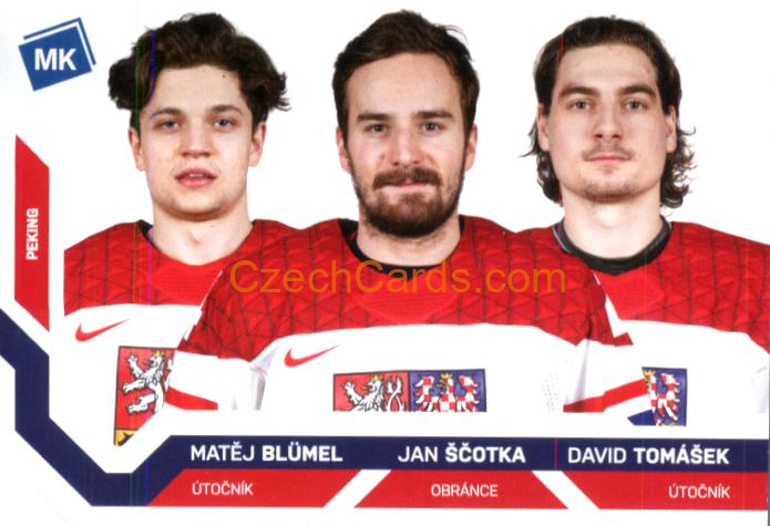 Blümel / Ščotka / Tomášek 2021/22 MK Národní Tým #100