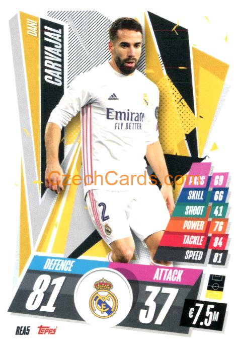 Dani Carvajal 2020/21 Match Attax #REA5