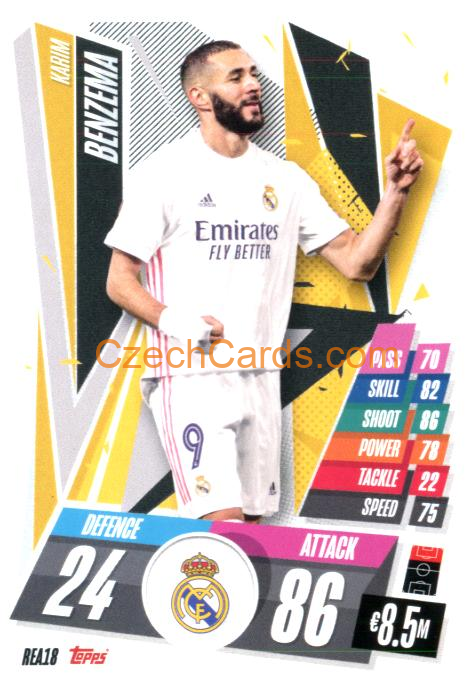 Karim Benzema 2020/21 Match Attax #REA18