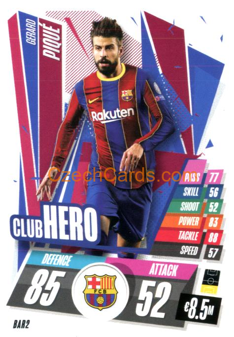 Gerard Piqué 2020/21 Match Attax #BAR2