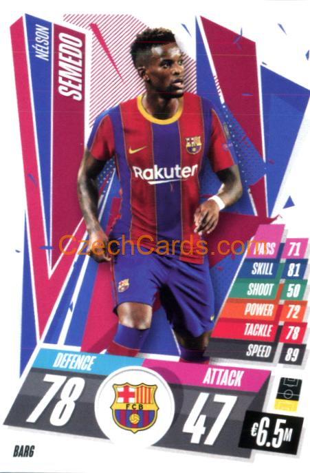 Nélson Semedo 2020/21 Match Attax #BAR6