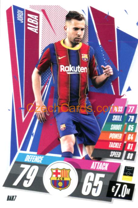 Jordi Alba 2020/21 Match Attax #BAR7