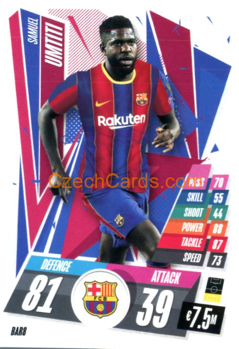 Samuel Umtiti 2020/21 Match Attax #BAR8