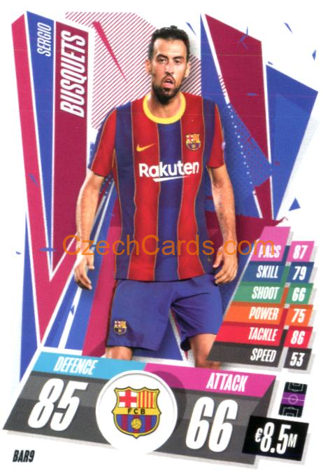 Sergio Busquets 2020/21 Match Attax #BAR9