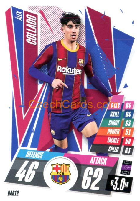 Álex Collado 2020/21 Match Attax #BAR12