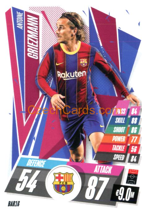 Antoine Griezmann 2020/21 Match Attax #BAR16