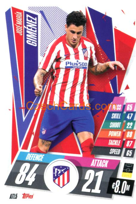 José María Giménez 2020/21 Match Attax #ATL5