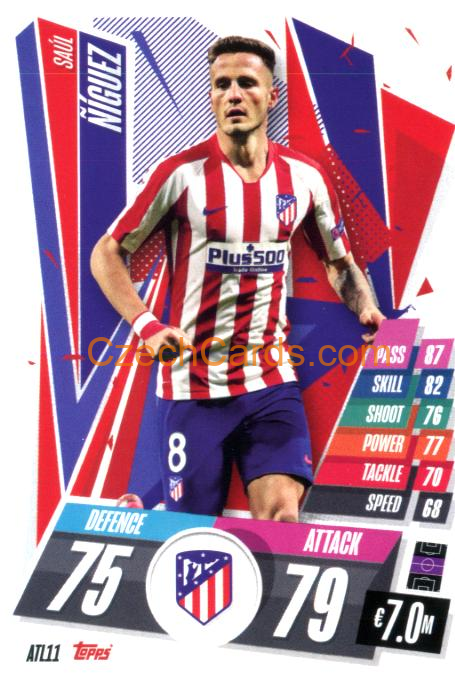 Saúl Ñíguez 2020/21 Match Attax #ATL11