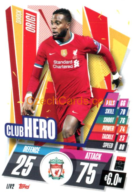 Divock Origi 2020/21 Match Attax #LIV2