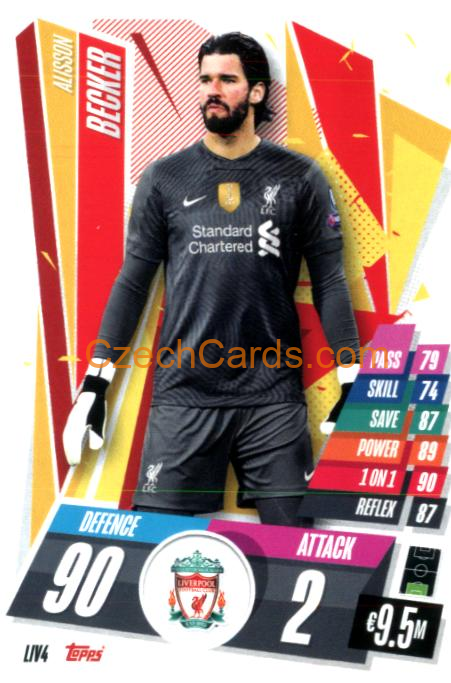 Alisson Becker 2020/21 Match Attax #LIV4