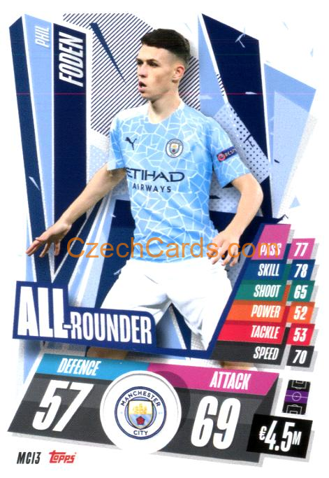 Phil Foden 2020/21 Match Attax #MCI3