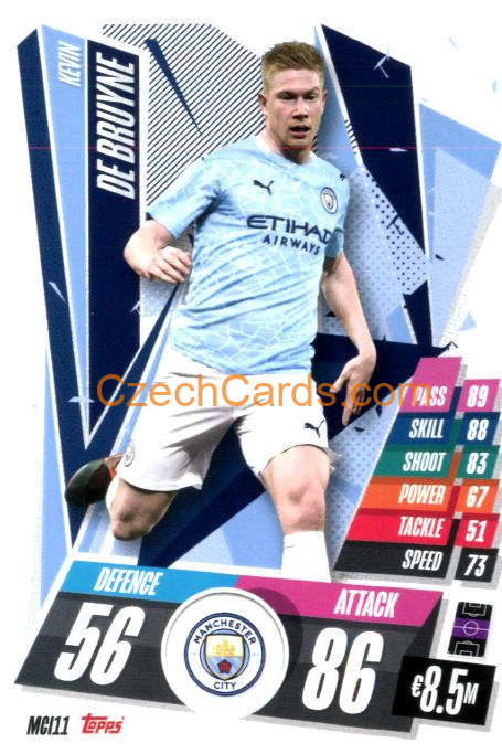 Kevin De Bruyne 2020/21 Match Attax #MCI11