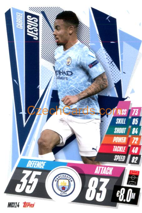 Gabriel Jesus 2020/21 Match Attax #MCI14