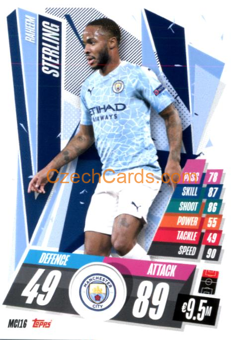 Raheem Sterling 2020/21 Match Attax #MCI16